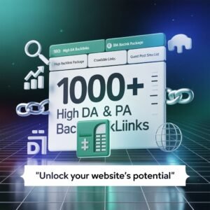 Free high DA PA backlinks list for website SEO ranking and traffic growth